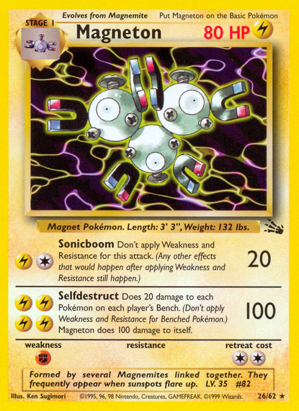 Fossil set Non Holo Magneton #26/62 unlimited